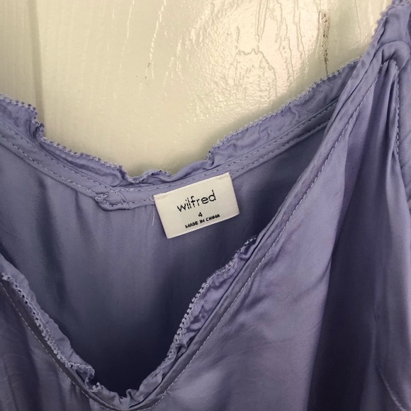 Dresses | Aritzia Wilfred Millie Dress In Purple | Poshmark